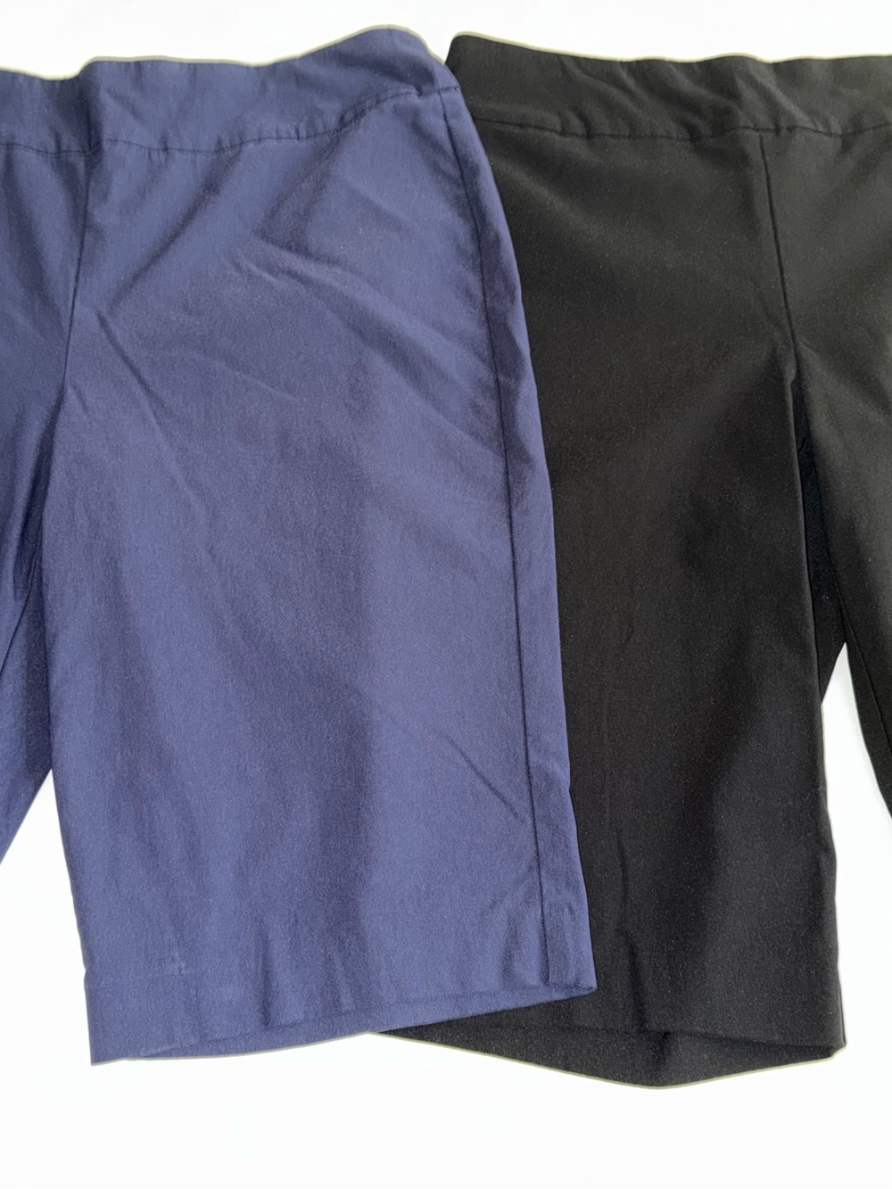 Chico’s Bundle Lot of 2 Brigitte So Slimming Shorts 13” Black & Navy Size 8